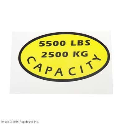 DECAL, CAPACITY A000028194