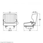 SEAT,VINYL W/SWITCH and BEL A000020015