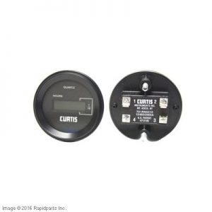 12-48V CURTIS 3 TERMINAL ROUND HOUR METER A000007769