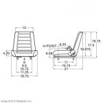 SEAT, 2 PC BUCKET W/ SEATBELT A000014003