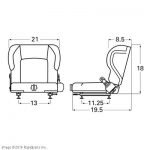 SEAT, SUSPENSION W/RSB A000030297